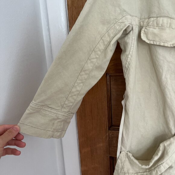 Etoile Isabel Marant Cotton Linen Blend Cream Jacket - Sz S - Picture 3 of 12